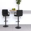 vidaXL Bar Stool Set of 2 Black