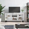 vidaXL TV Cabinet High gloss white Engineered wood Medium TV Cabinet