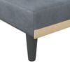 vidaXL Chaise Lounge Dark grey Velvet, plywood One size