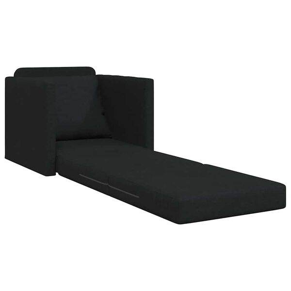 vidaXL Sofa Bed Black 29.13 x 30.31 x 31.89 in Fabric