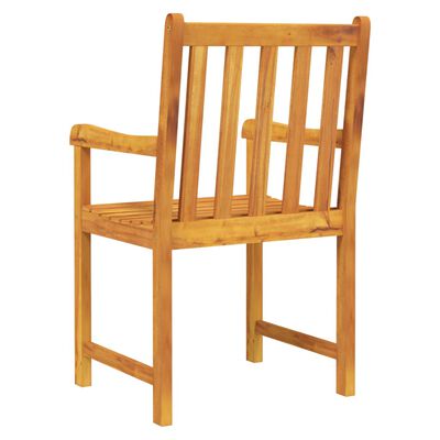 vidaXL Patio Chairs 2 pcs Solid Acacia Wood