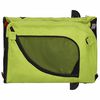 vidaXL Pet Bike Trailer Green and Black Oxford fabric, iron, PVC Small