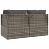 vidaXL 2-seater Garden Sofa Grey