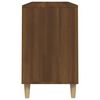 vidaXL Shoe Cabinet Brown Oak Engineered wood, solid eucalyptus wood