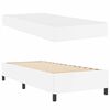 vidaXL Bed Frame with Mattress White 31.50 x 78.74 in Fabric