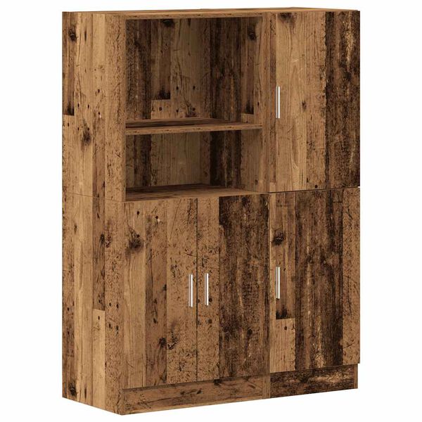vidaXL Kitchen Cabinet Set Old wood Engineered wood Medium