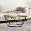 vidaXL Coffee Table Artisan Oak 31.50 x 31.50 x 17.72 in