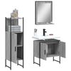 vidaXL Bathroom Cabinet Set Grey sonoma Engineered wood Medium