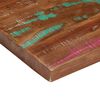vidaXL Table Top Mixed colors Solid reclaimed wood 35.4x31.5 in Durable