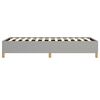 vidaXL Bed Frame Light Gray 100% polyester, plywood, engineered wood Twin