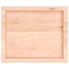 vidaXL Bathroom Countertop 23.6 x 19.7 x (0.8-2.4) " Untreated Solid Wood