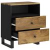 vidaXL Bedside Cabinet Honey brown finish