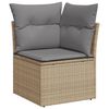 vidaXL Garden Sofa Set Beige, Light Grey