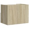 vidaXL Wall-mounted Bedside Cabinet Set of 2 Sonoma oak Engineered wood