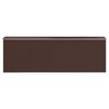 vidaXL Garden Shed Dark Brown Galvanized Steel Large Garden Shed