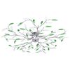 vidaXL Ceiling Lamp Green, Chrome Chrome, Acrylic Medium Lights