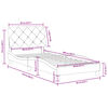 vidaXL Bed Frame Black