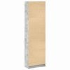 vidaXL Wardrobe Concrete Grey 21.65 x 9.84 x 74.41 in Engineered Wood