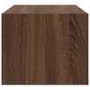 vidaXL TV Cabinet Set of 2 Brown Oak Engineered Wood Small TV Cabinet