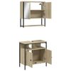 vidaXL Bathroom Furniture Set Sonoma oak Engineered wood Medium