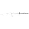 vidaXL Sliding Door Hardware Kit 72.0 " Stainless Steel Silver