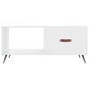 vidaXL Coffee Table High gloss white Engineered wood, iron Coffee Table