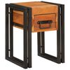 vidaXL End Table 11.81 x 11.81 x 15.75 in Solid Acacia Wood