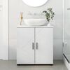 vidaXL Bathroom Cabinet with Storage White 24.02 x 13.78 x 25.20 in