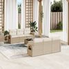 vidaXL Garden Sofa Set Beige