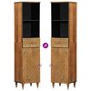 vidaXL Bathroom Cabinet Honey brown Solid mango wood, engineered wood, iron