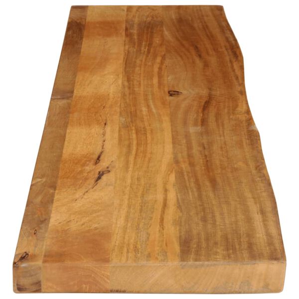 vidaXL Table Top Live Edge 63"x11.8"x1.5" Solid Wood Mango