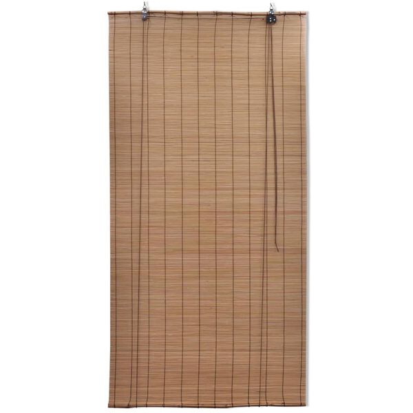 vidaXL Brown Bamboo Roller Blinds 39.4"x63"