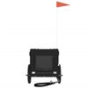 vidaXL Pet Bike Trailer Black Oxford fabric, Iron, PVC