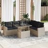 vidaXL Garden Sofa Set Light grey