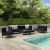 vidaXL Garden Furniture Set Black