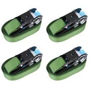 vidaXL Ratchet Tie Down Straps 4 pcs 800 daN 19.7 ' Green