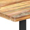 vidaXL Dining Table Multicolor Solid reclaimed wood, powder-coated steel