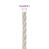 vidaXL Work Rope White 0.31 " 328.1 ' Polypropylene