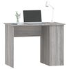 vidaXL Desk Grey Sonoma Engineered wood Medium Desk Rectangular
