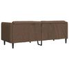 vidaXL Sofa Brown Faux suede, plywood, solid wood Large Durable Sofa