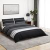 vidaXL Duvet Cover Set Set of 2 black and white 100% Cotton