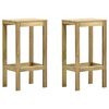 vidaXL Bar Stool Set of 2 Natural Wood Treated Pinewood Standard