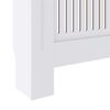 vidaXL Radiator Cover 2 pcs White 80.71 x 8.07 x 32.09 in