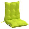 vidaXL Lowback Chair Cushion Set of 4 Bright green Oxford fabric