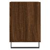 vidaXL TV Cabinet Brown Oak Engineered wood, metal 39.4 x 13.8 x 21.7 in