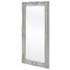 vidaXL Wall Mirror Silver Wood, glass, engineered wood 39.4 x 19.7 in