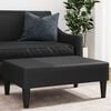 vidaXL Footstool Black Faux leather, plywood, foam 30.3x21.7x12.2 in