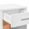 vidaXL Bedside Cabinet Set of 2 White Engineered Wood Compact