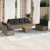 vidaXL Garden Sofa Set Gray