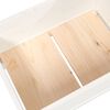 vidaXL Planter White Solid Pine Wood Extra Large Durable Planter